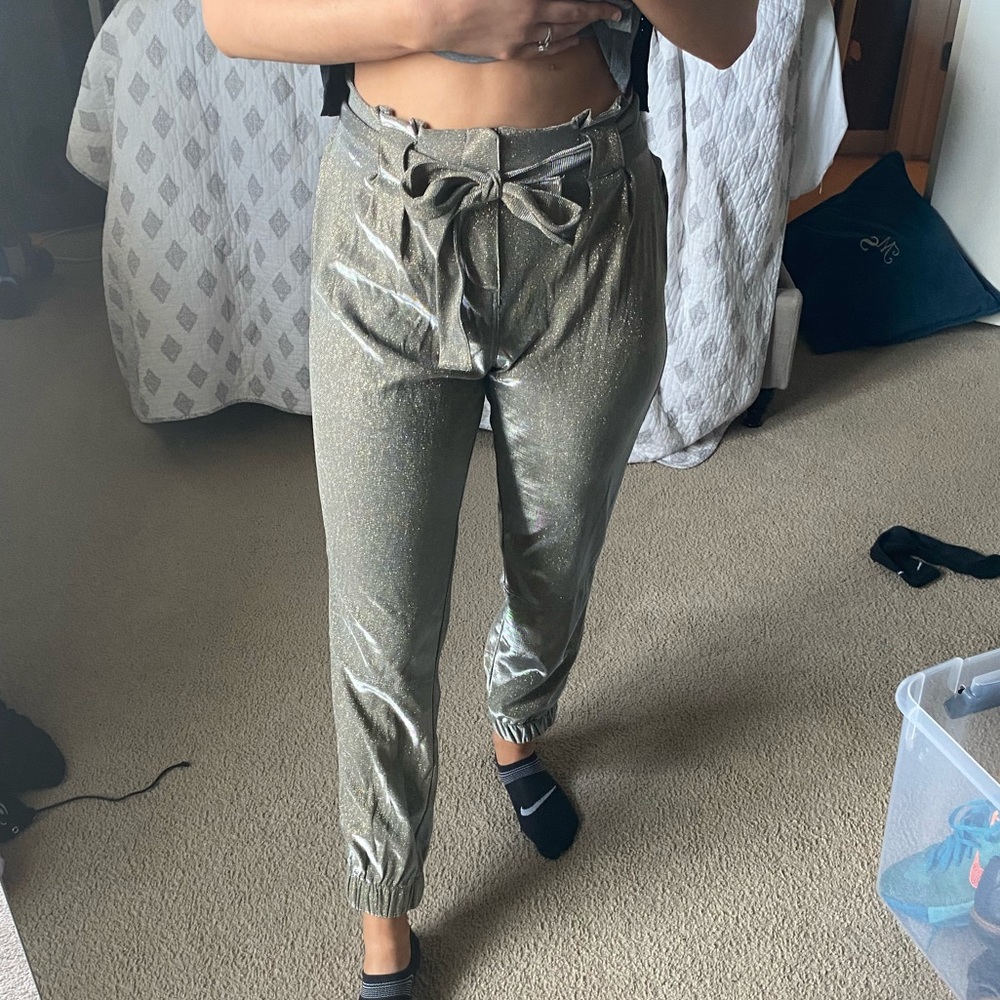 Gold Sparkly Pants